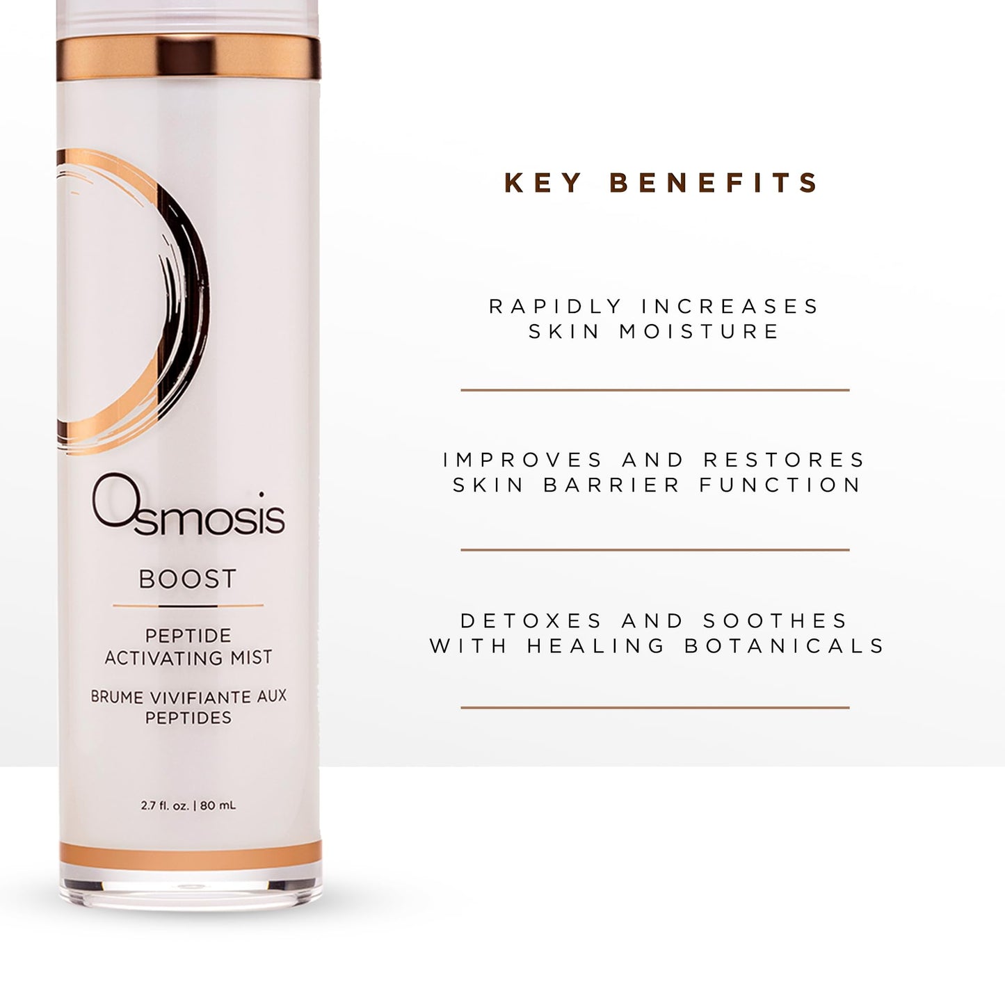 OSMOSIS Boost Peptide Activating Facial Mist for Hydration and Sensitive Skin 2.7 Fl Oz