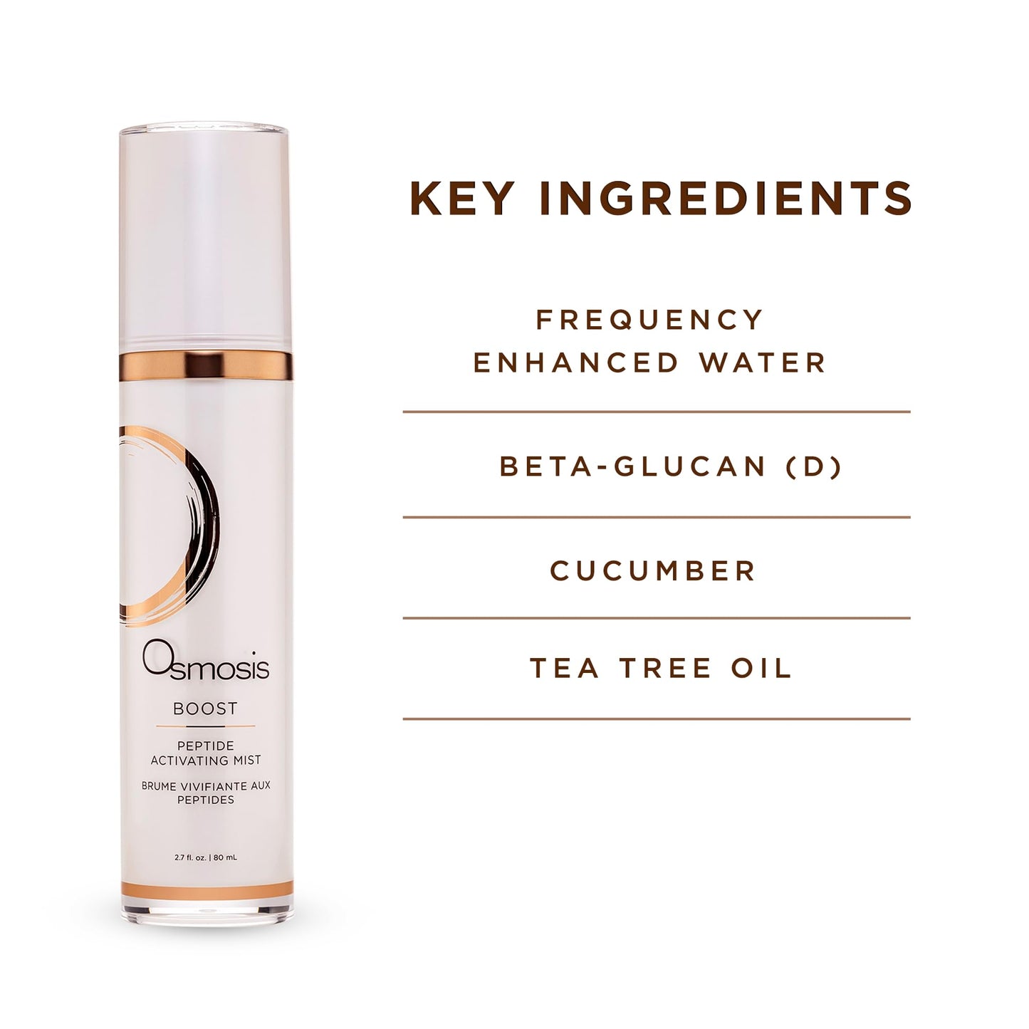 OSMOSIS Boost Peptide Activating Facial Mist for Hydration and Sensitive Skin 2.7 Fl Oz