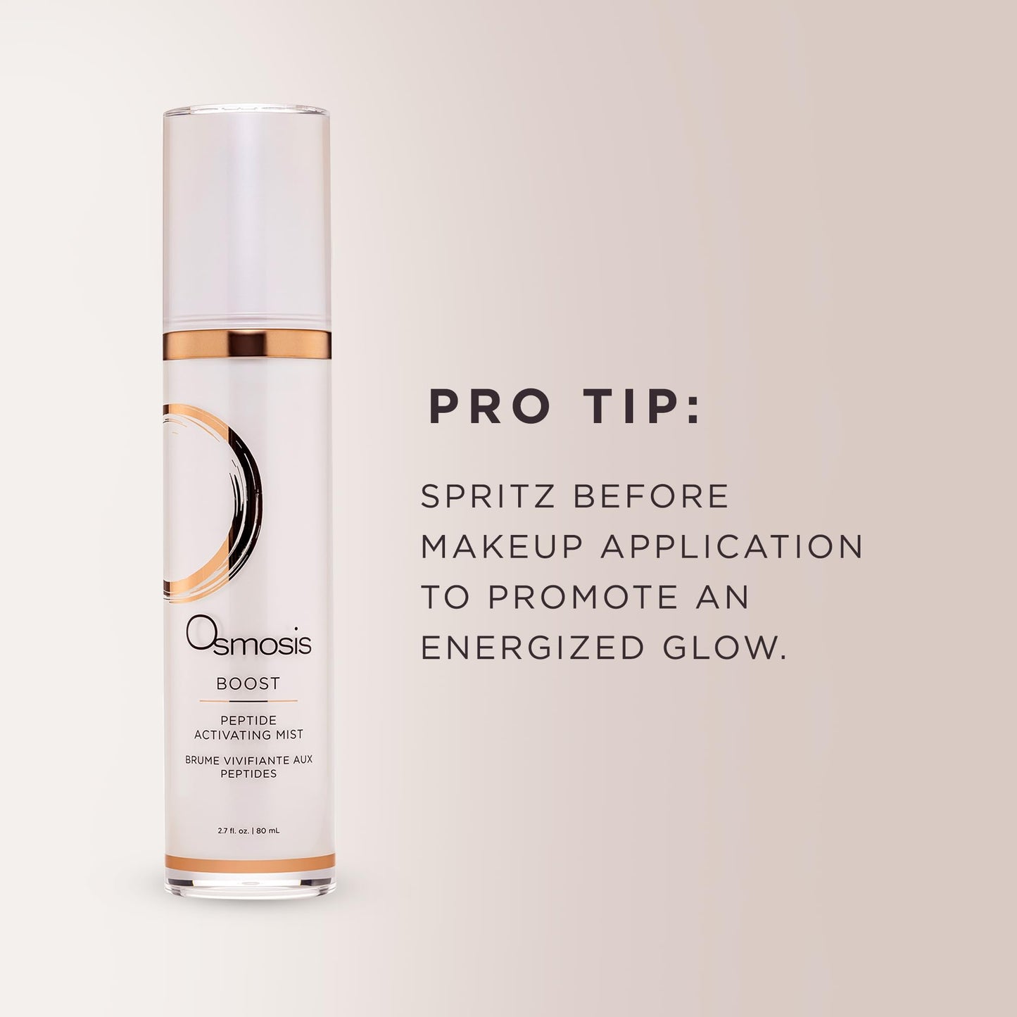 OSMOSIS Boost Peptide Activating Facial Mist for Hydration and Sensitive Skin 2.7 Fl Oz