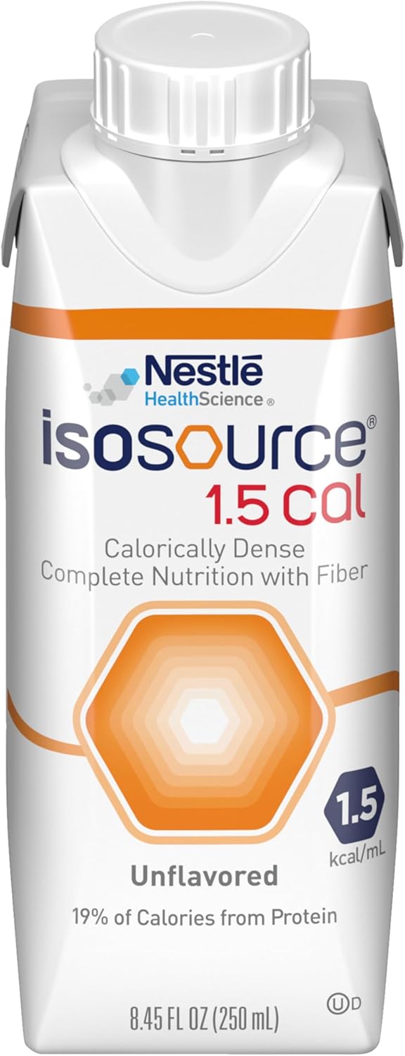 Isosource Complete Nutrition with Fiber, Unflavored, 8.45 Fl Oz, 24pk