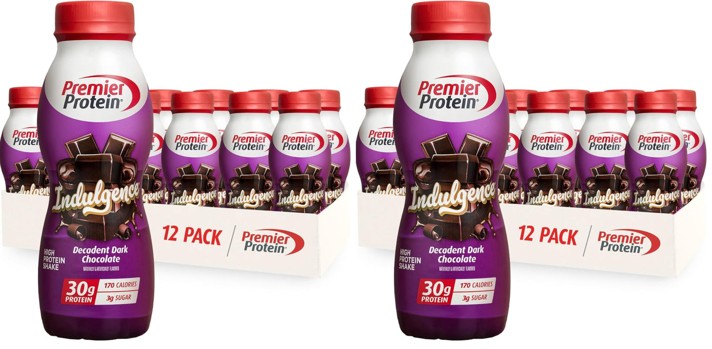 Premier Protein INDULGENCE 30g Shake, Salted Caramel Truffle, 12 Pack | Dessert-Inspired, 170 Calories, 3g Sugar, Supports Muscle Health, Gluten-Free, 11.5 oz (Packaging May Vary)