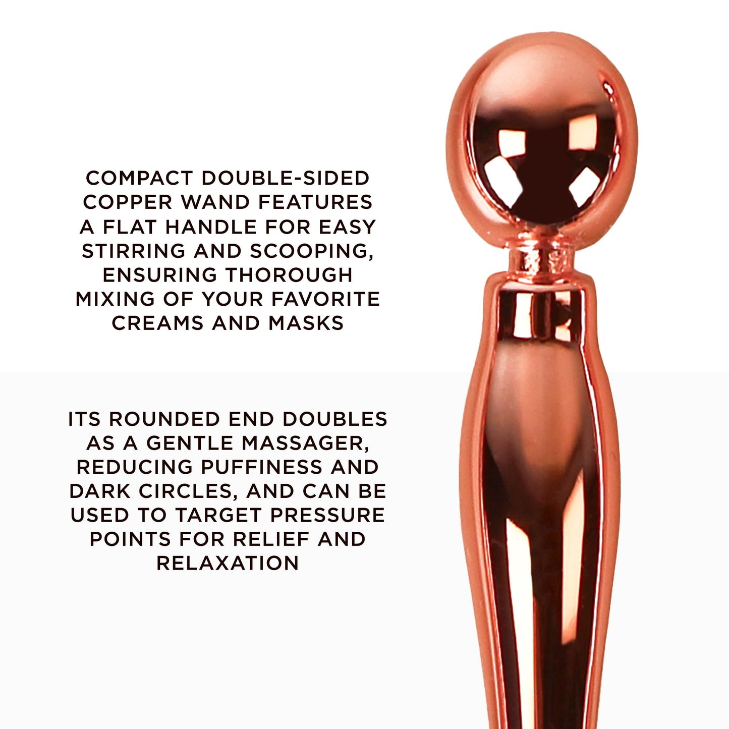 Osmosis 2-In-1 Mini Multi Tool To Help Reduce Puffiness and Dark Circles, Doubles as a Scoop, Mixer For Facial Products and Makeup