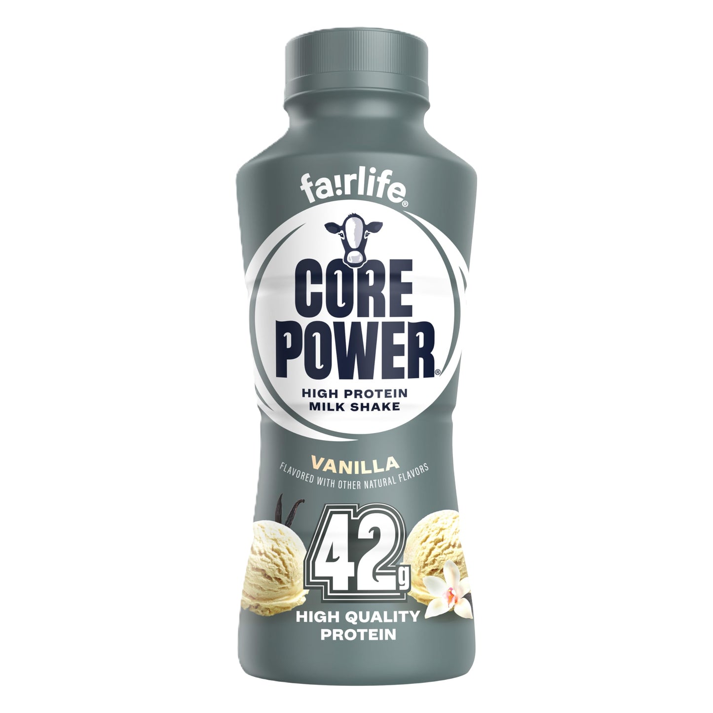 Core Power Elite High Protein Shake, Vanilla, 42g Bottle, 14oz, 12 Pack