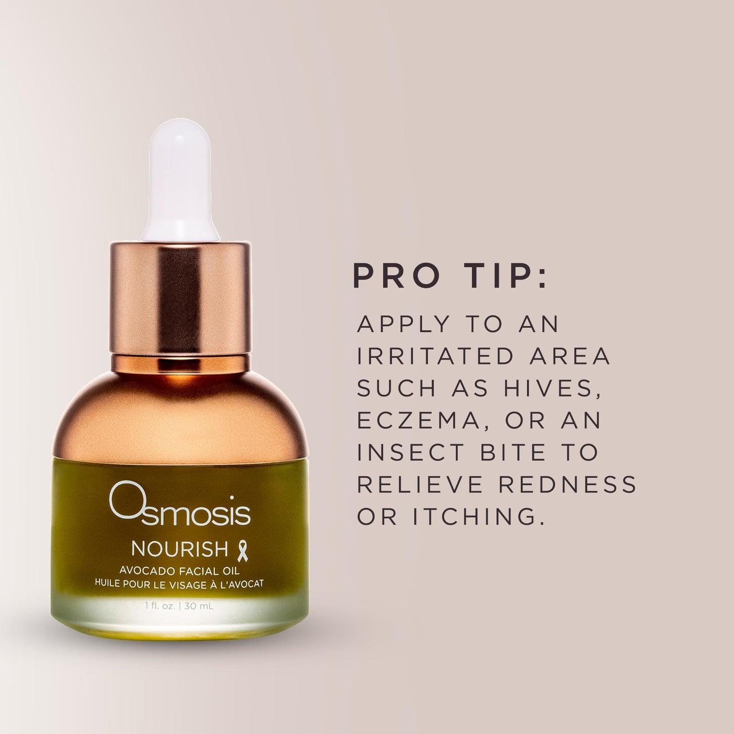 OSMOSIS Nourish Avocado Face Oil for Dry and Sensitive Skin 1 Fl Oz