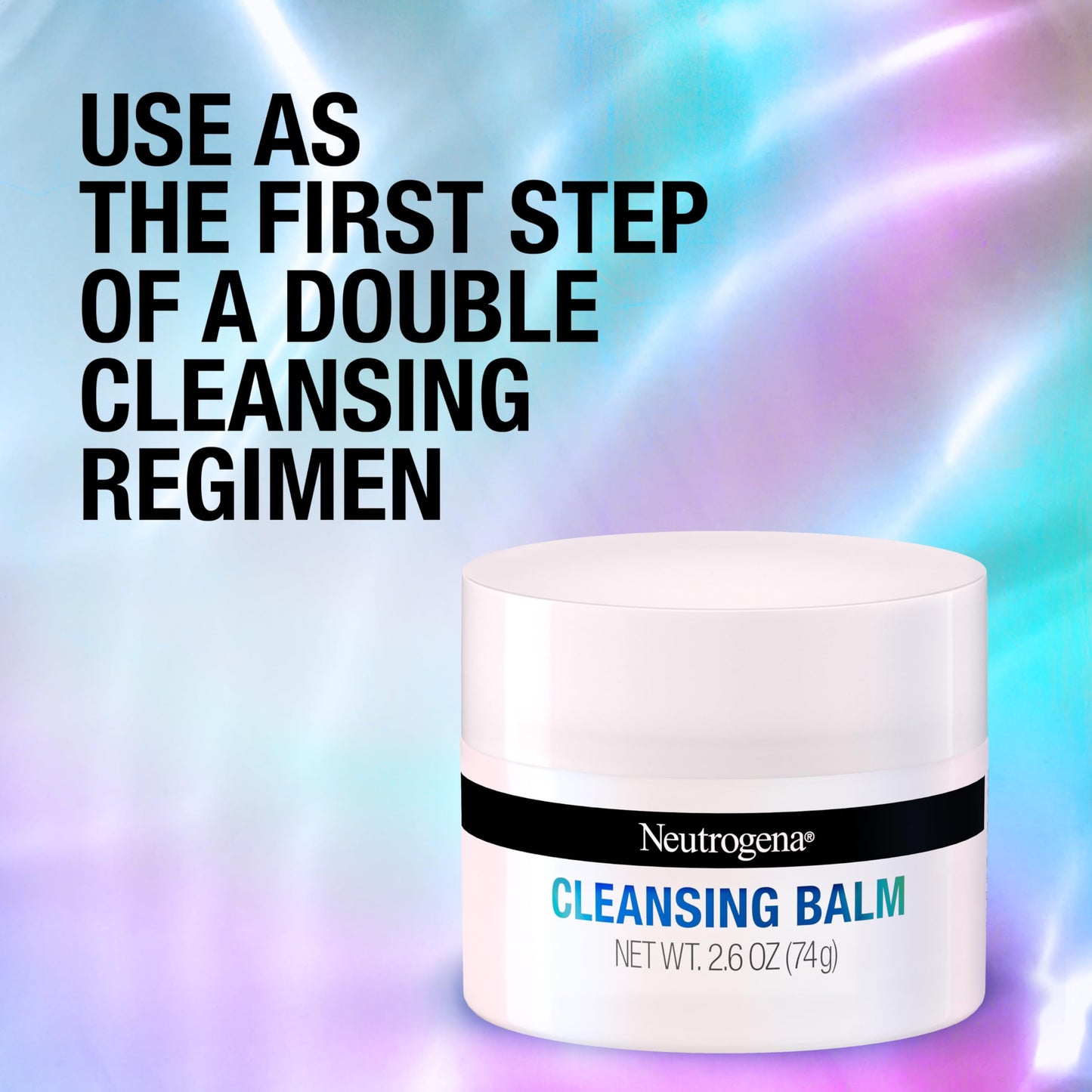 Neutrogena Makeup Melting Cleansing Balm, Face Cleansing Balm to Gently Melt Away Dirt, Oil, Makeup & Waterproof Mascara Leaving Skin Soft & Conditioned, Fragrance- & Paraben-Free, 2.6 oz