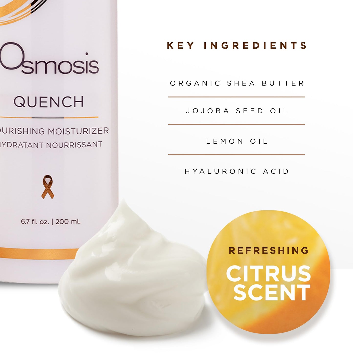 OSMOSIS Quench Nourishing Face Moisturizer for Dry and Normal Skin 1.69 Fl Oz