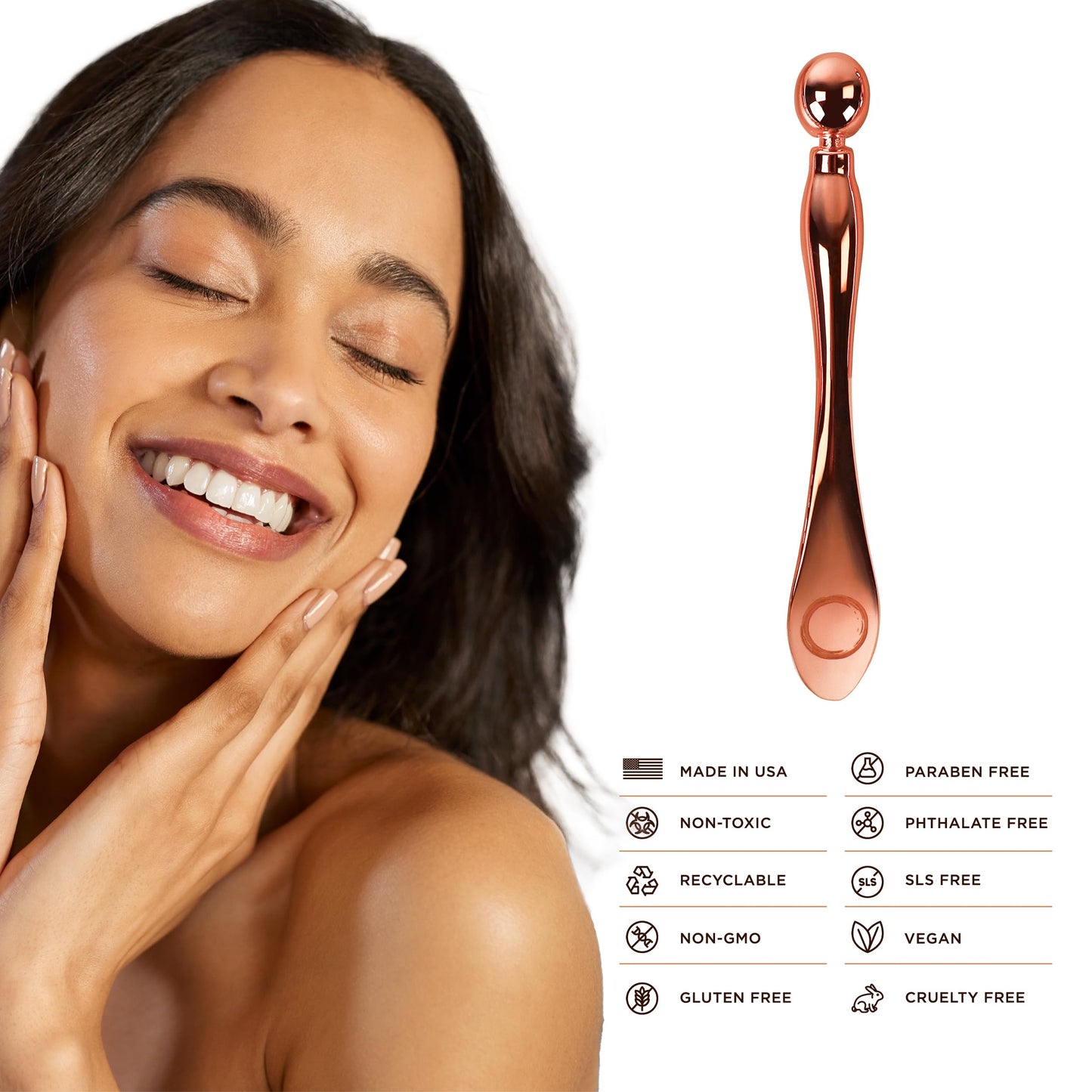 Osmosis 2-In-1 Mini Multi Tool To Help Reduce Puffiness and Dark Circles, Doubles as a Scoop, Mixer For Facial Products and Makeup