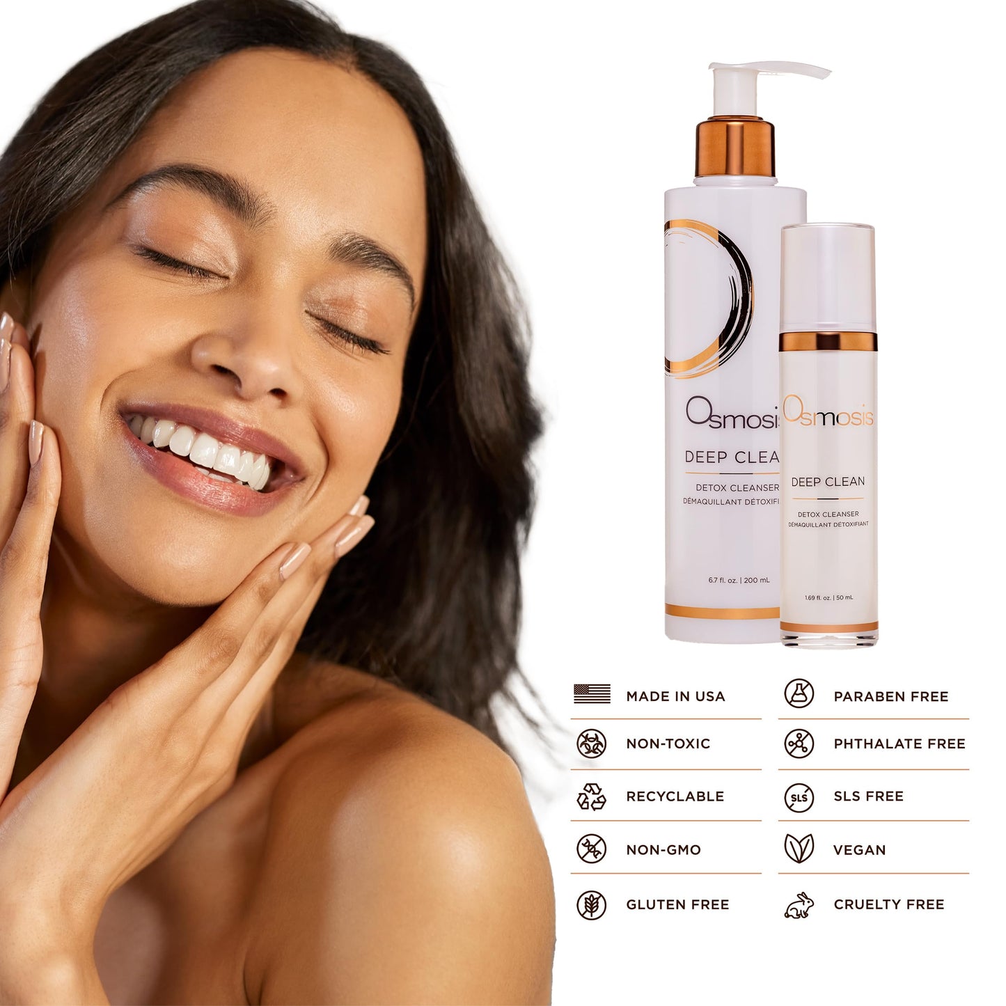 OSMOSIS Deep Clean Purifying Face Wash for All Skin Types 1.69 Fl Oz