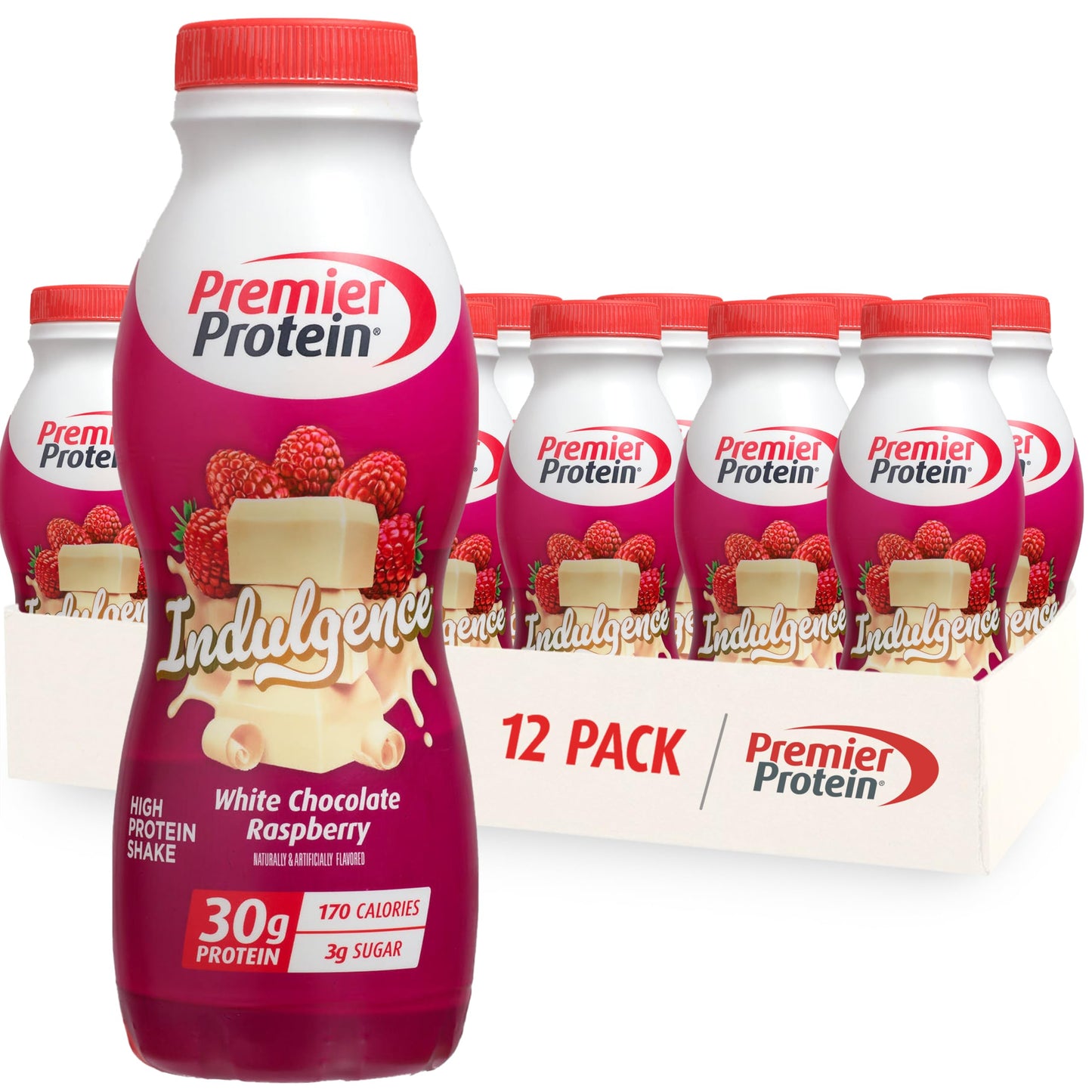 Premier Protein INDULGENCE 30g Shake, Salted Caramel Truffle, 12 Pack | Dessert-Inspired, 170 Calories, 3g Sugar, Supports Muscle Health, Gluten-Free, 11.5 oz (Packaging May Vary)